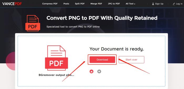how to convert png to pdf on windows 10_vancepdf_step 3